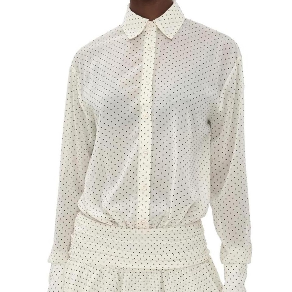 Princess Polly Cream Polka Dot Mini Dress